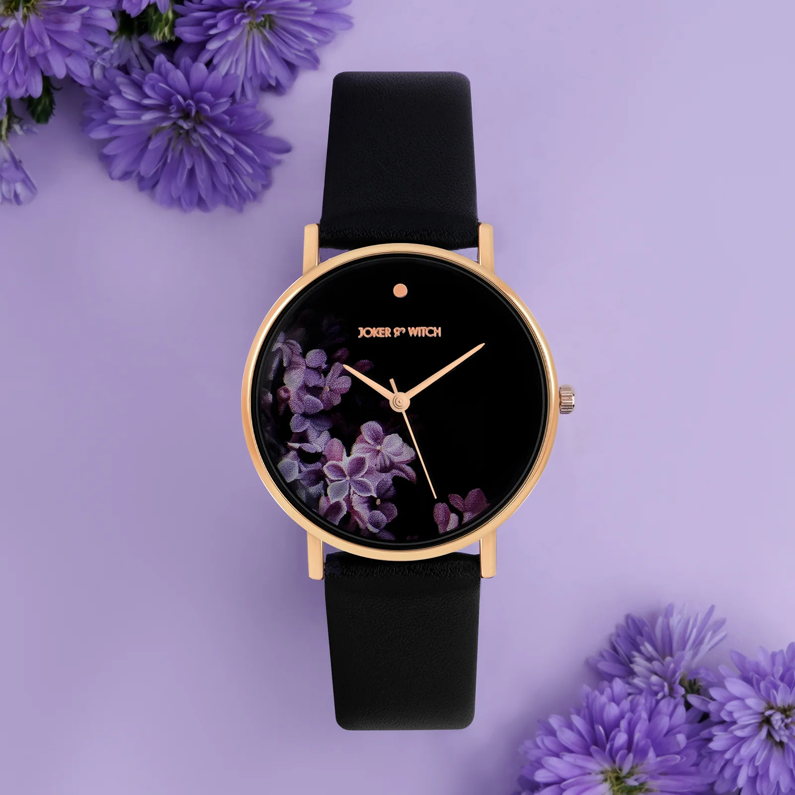 Printed Aster Black Medium Dial PU Strap Women's Watch - Image 3