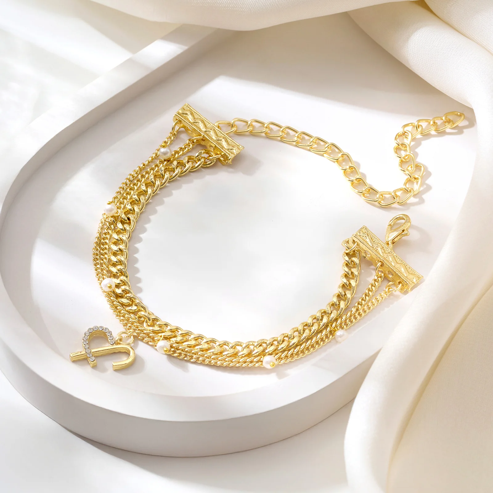 Astraia Monogram Gold Bracelet - Image 2