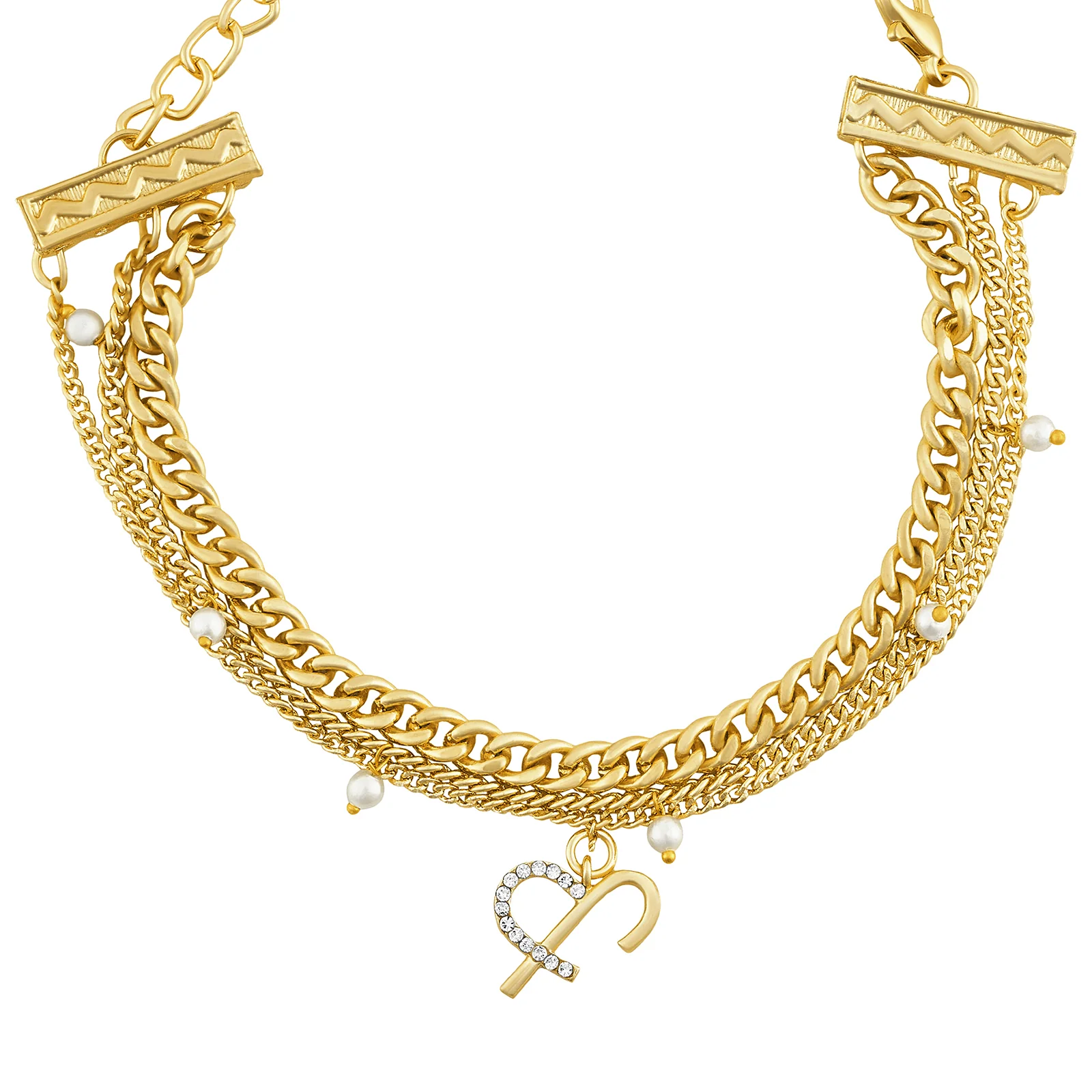Astraia Monogram Gold Bracelet - Image 3