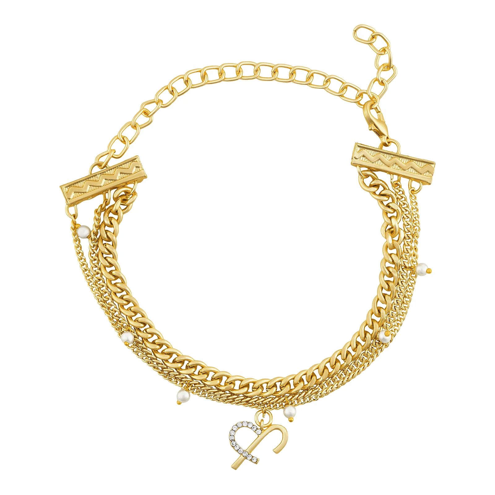 Astraia Monogram Gold Bracelet - Image 5