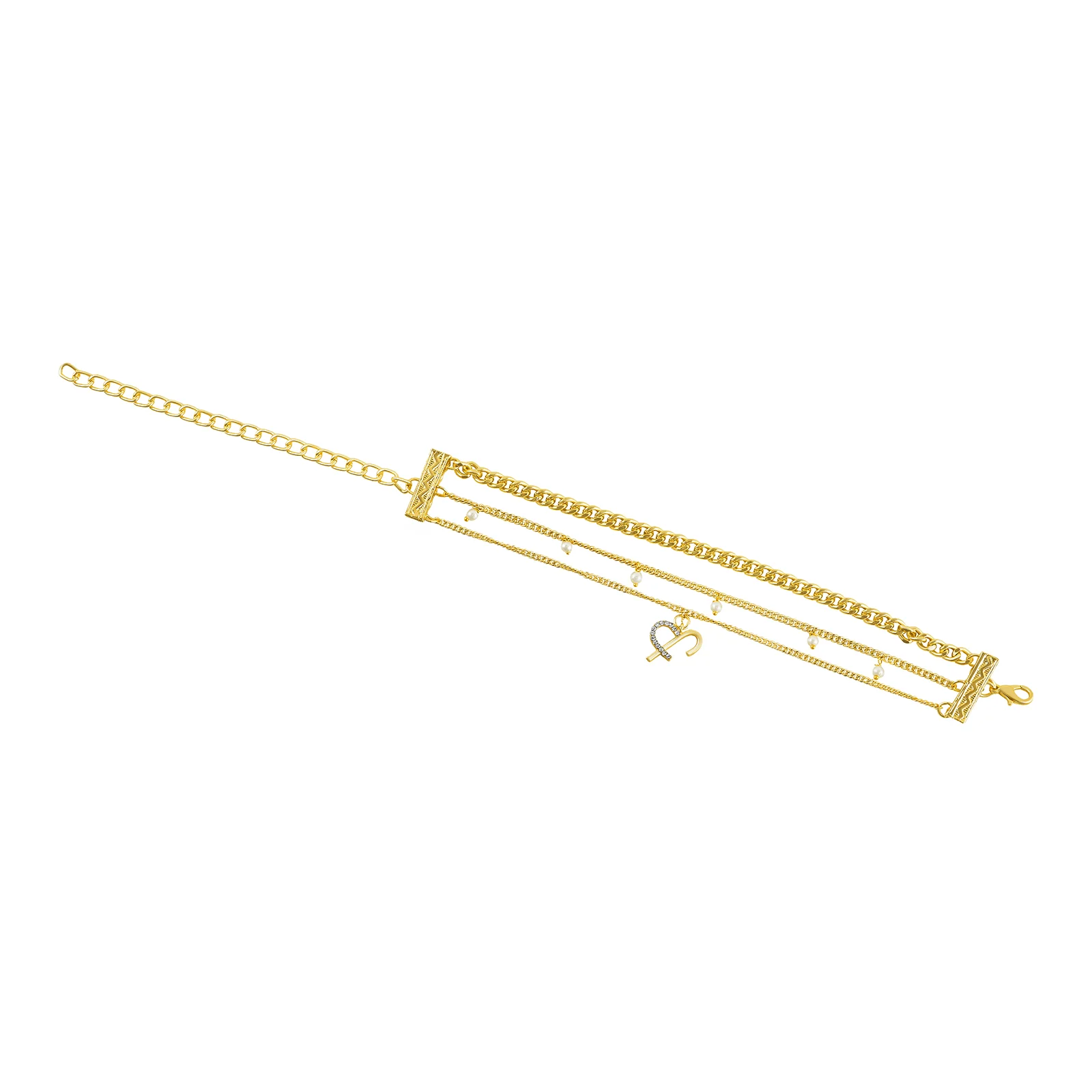 Astraia Monogram Gold Bracelet - Image 6