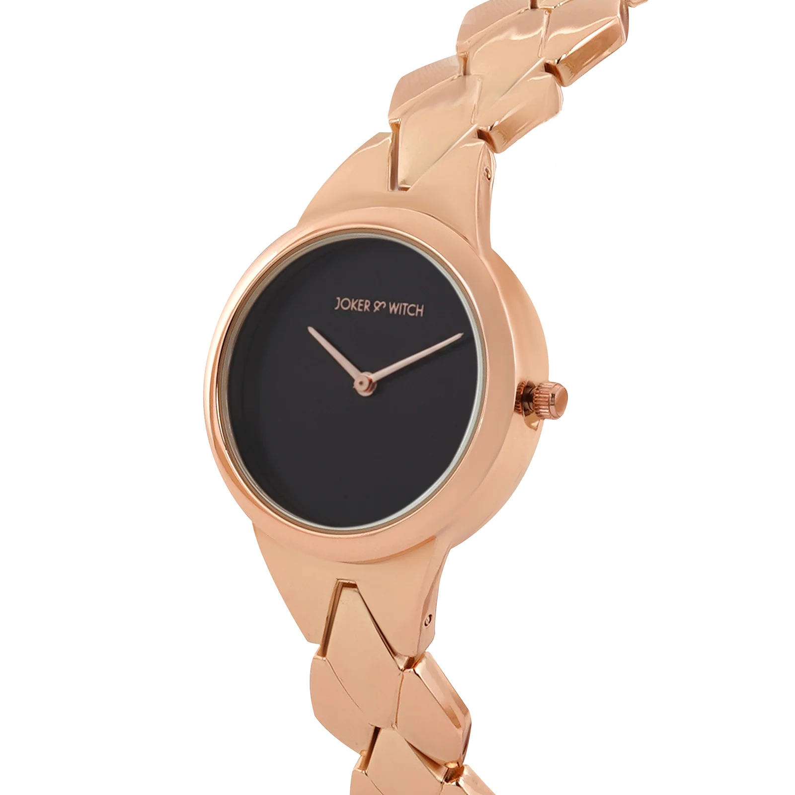 Athens Black Medium Dial Rose Gold Bracelet Strap Women's Watch - Image 4