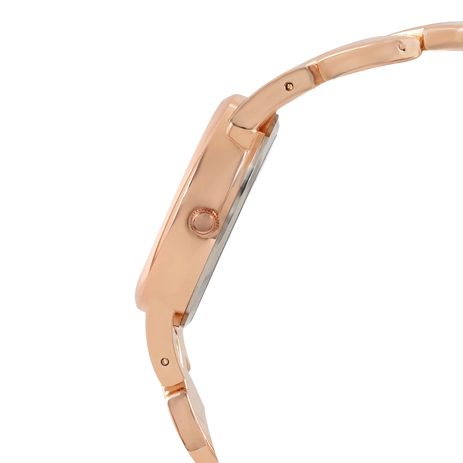 Athens Black Medium Dial Rose Gold Bracelet Strap Women's Watch - Image 5
