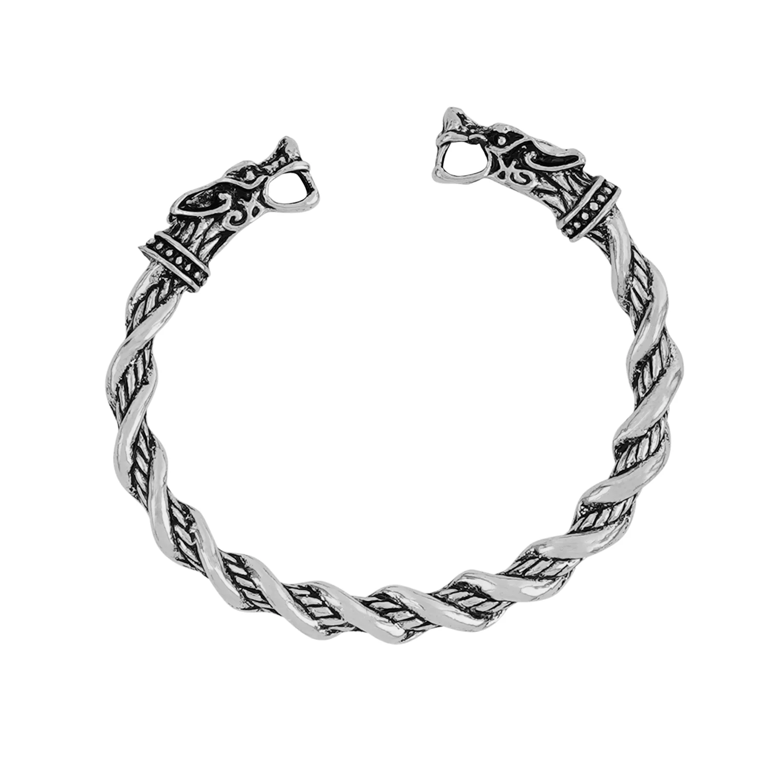 Atlas Silver Dragon Head Bracelet - Image 3