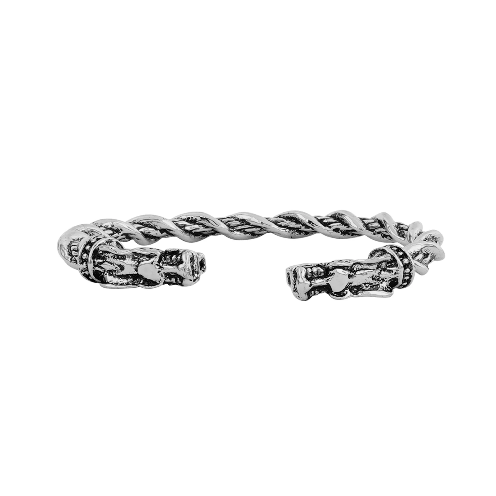 Atlas Silver Dragon Head Bracelet - Image 4