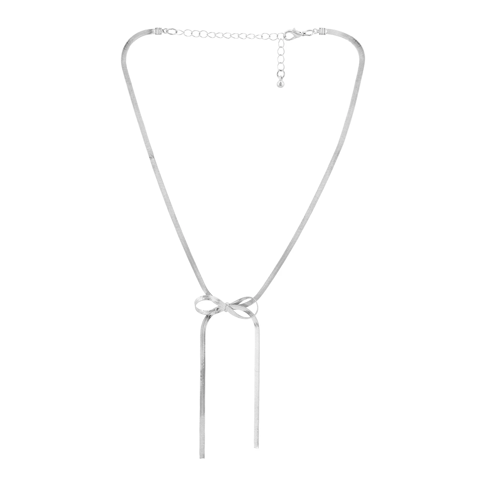 Audrey Bow Style Necklace and Bracelet Set - Image 4