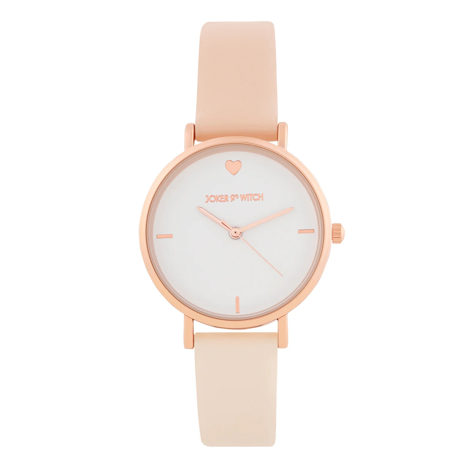 Aurora White Medium Dial Beige PU Strap Women's Watch - Image 3