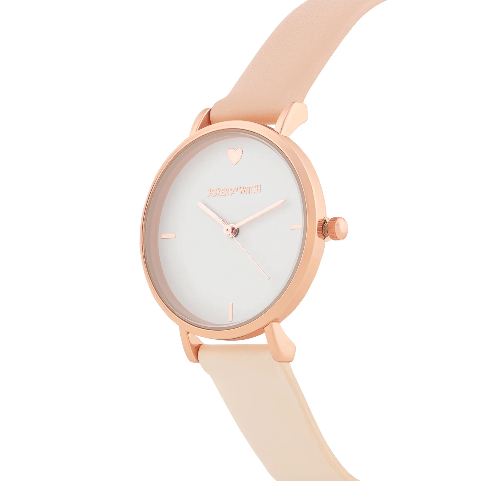 Aurora White Medium Dial Beige PU Strap Women's Watch - Image 4