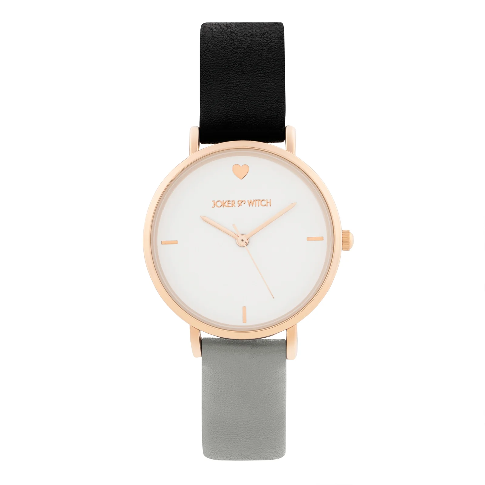 Aurora White Medium Dial Black PU Strap Women's Watch - Image 3