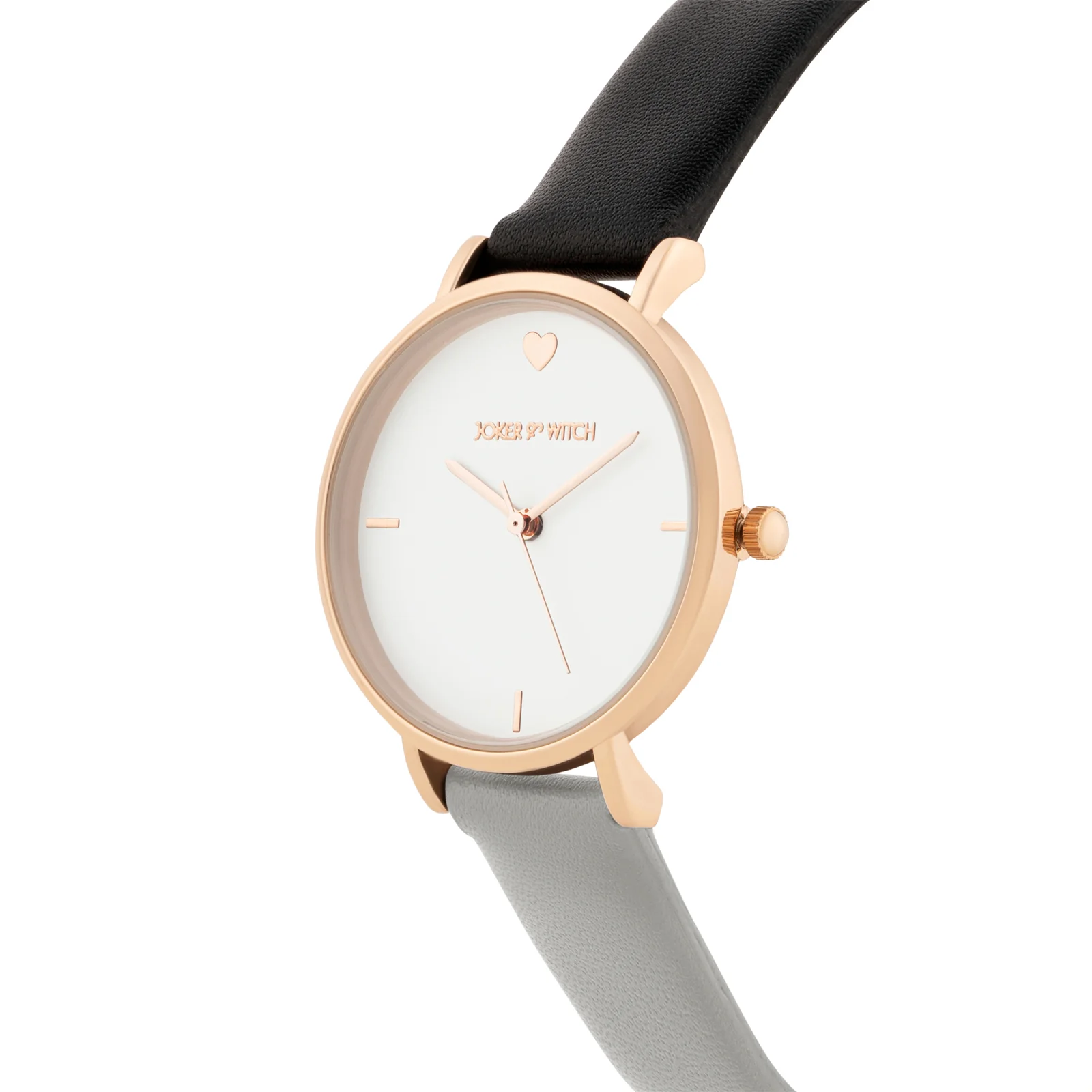 Aurora White Medium Dial Black PU Strap Women's Watch - Image 4