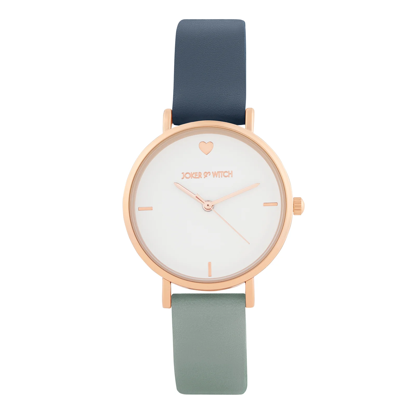 Aurora White Medium Dial Blue PU Strap Women's Watch - Image 3