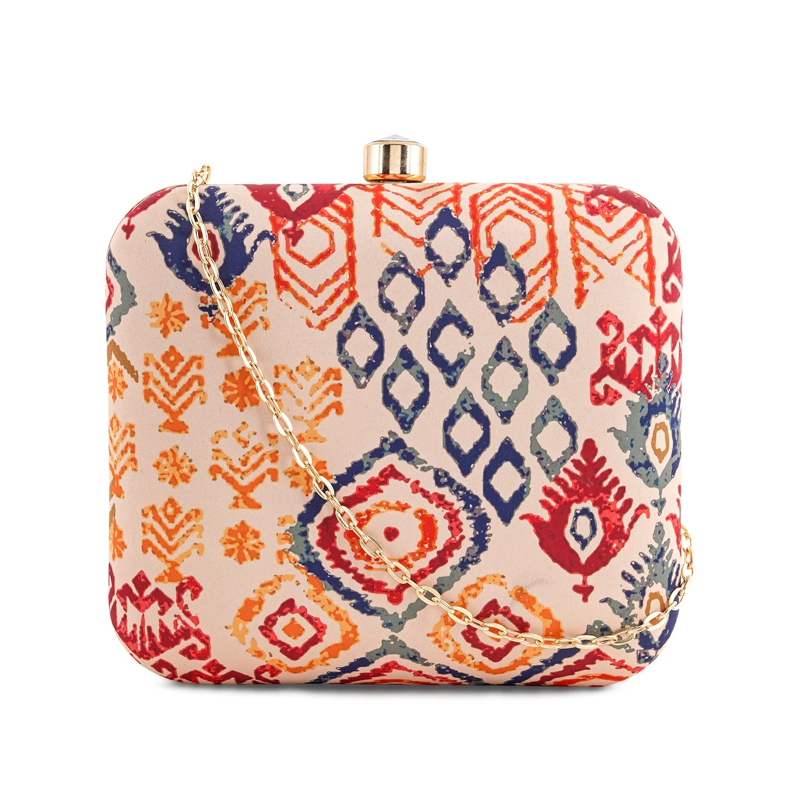 Autumn Garden Stone and Print Clutch - Image 3