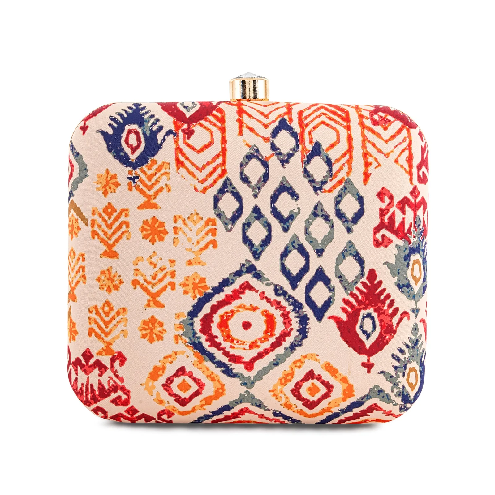 Autumn Garden Stone and Print Clutch - Image 4