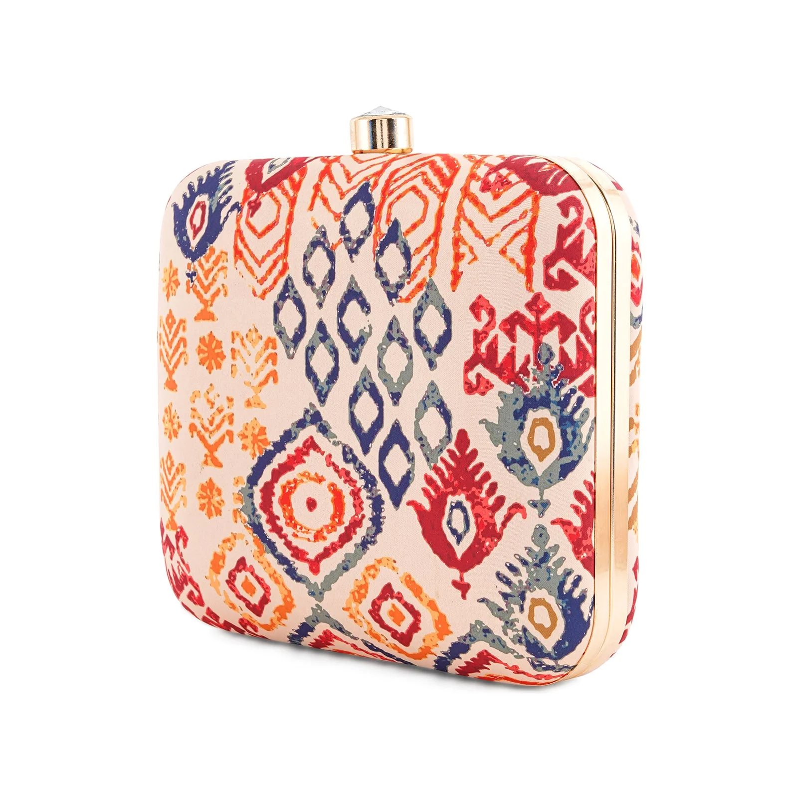 Autumn Garden Stone and Print Clutch - Image 5