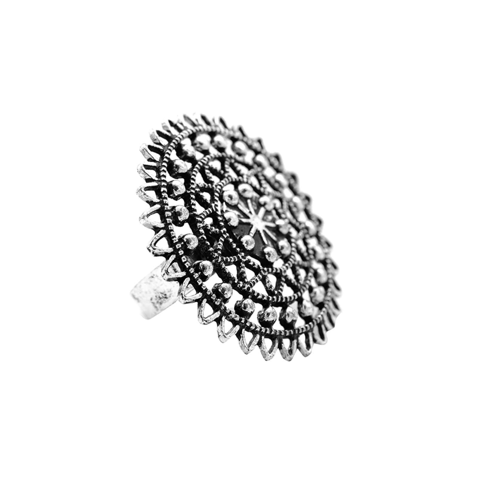 Ava Silver Oxidized Ring - Image 3