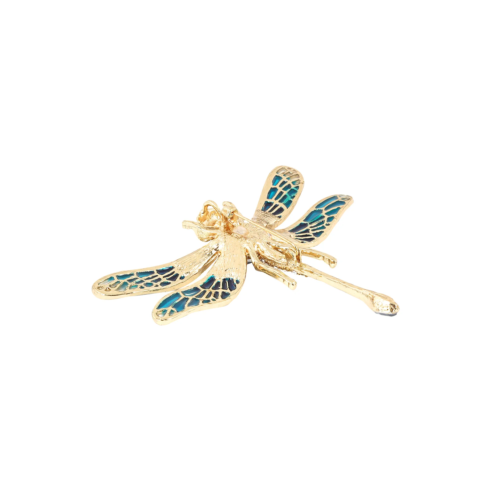Axl Blue Rhinestone Brooch - Image 5