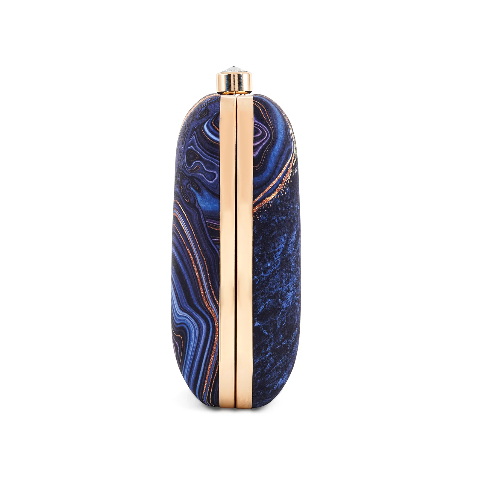 Azzure Quartz Blue Printed Clutch - Image 6