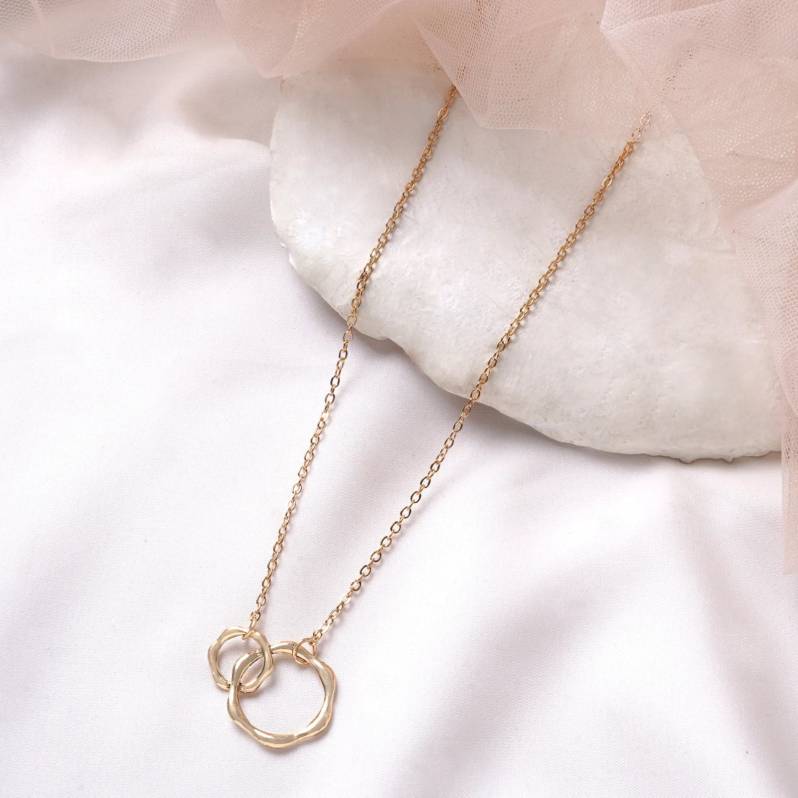Bewitched Bailey Double Ring Charm Necklace - Image 2