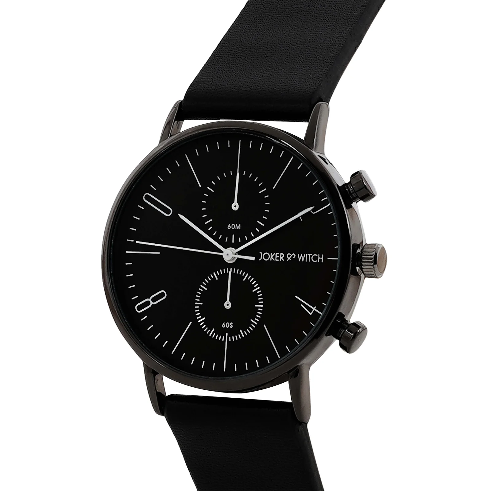 Bangkok Black Large Dial PU Strap Men's Watch - Image 4
