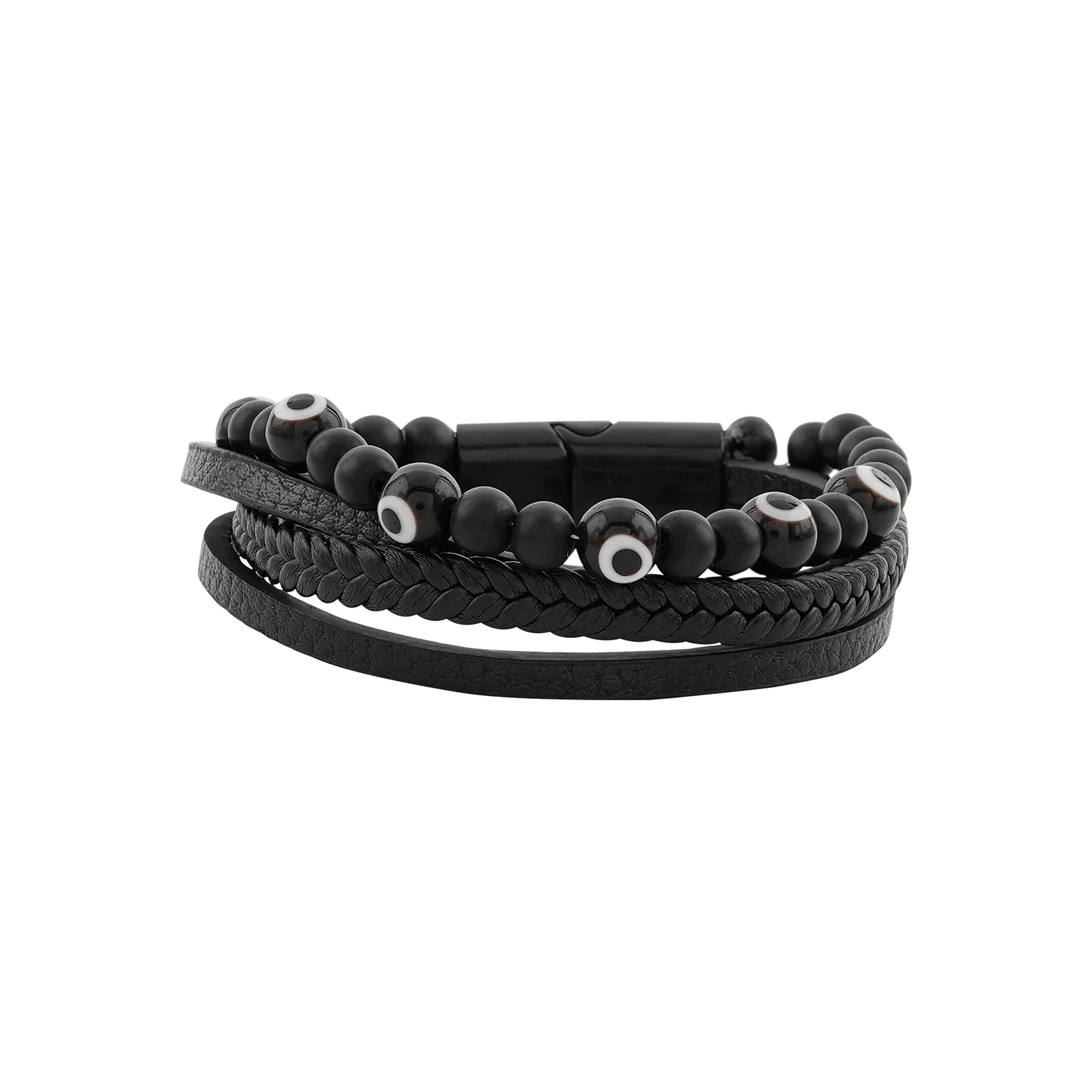 Battle Band Black Men's Bracelet - Image 3