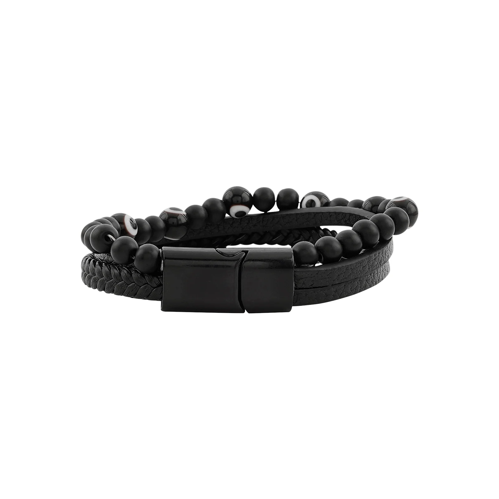 Battle Band Black Men's Bracelet - Image 4