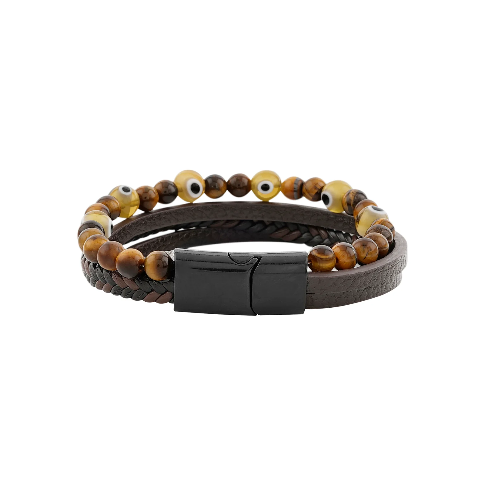 Battle Band Brown Men's Bracelet - Image 4