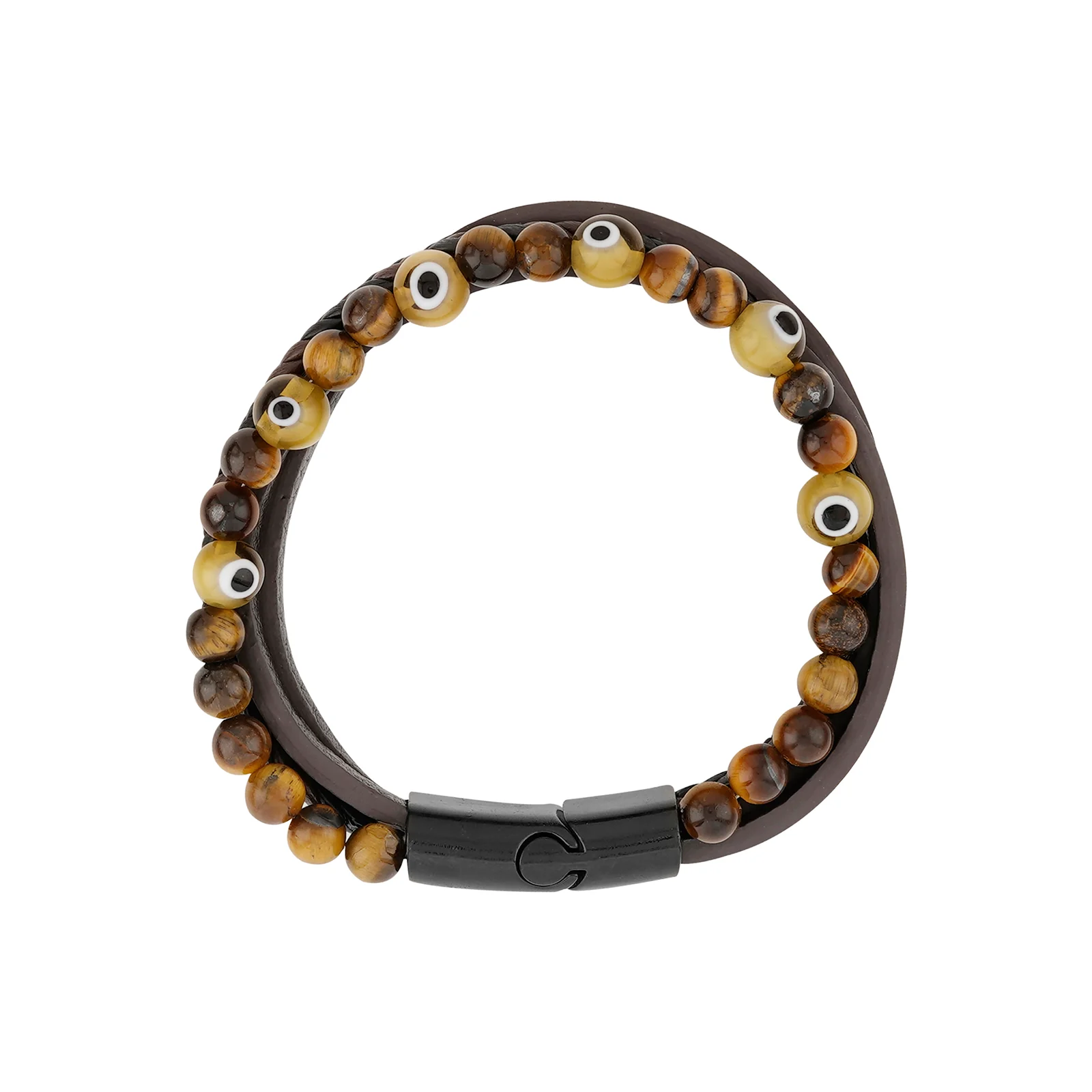 Battle Band Brown Men's Bracelet - Image 5