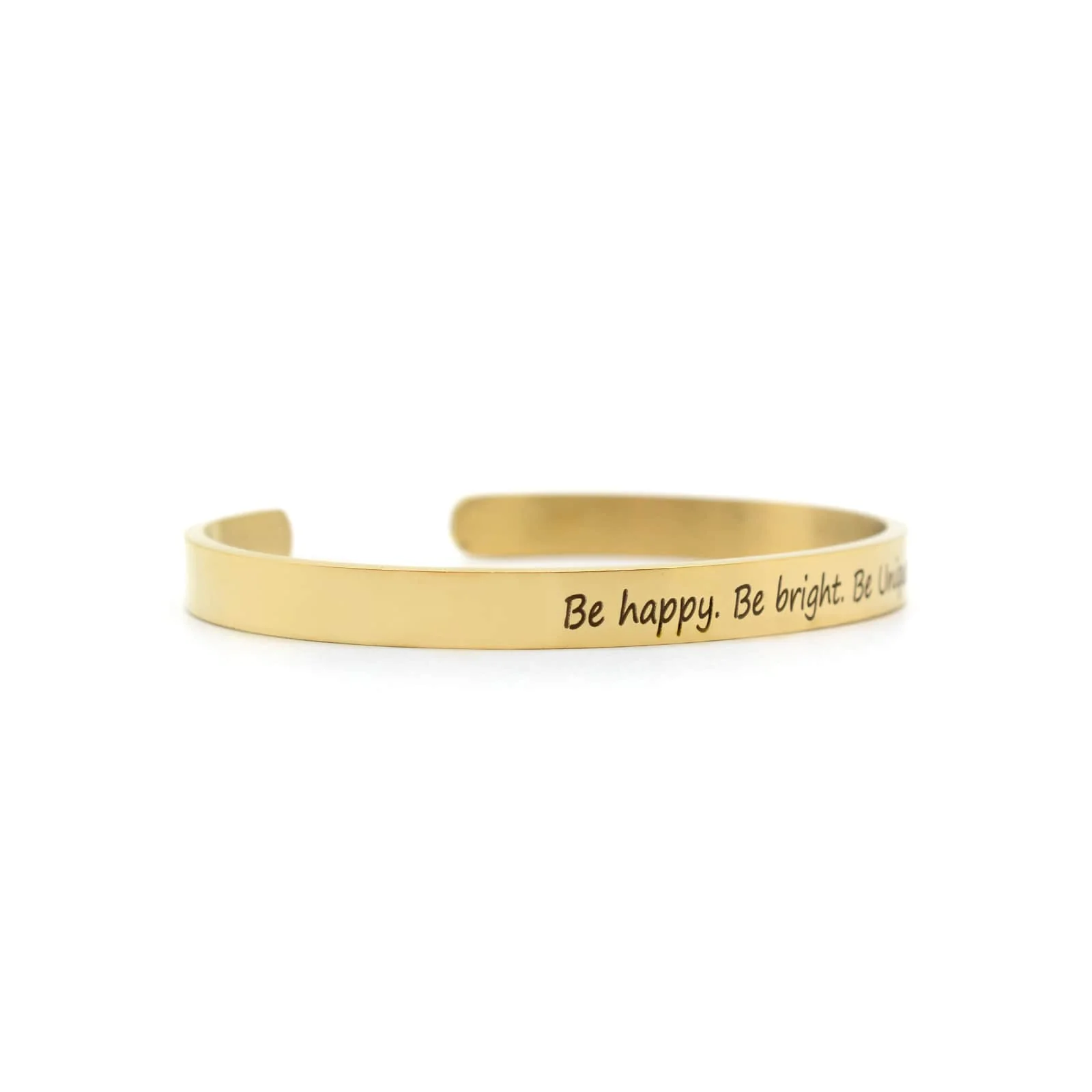 Be Happy, Be Bright, Be Unique Gold Mantra Band - Image 3