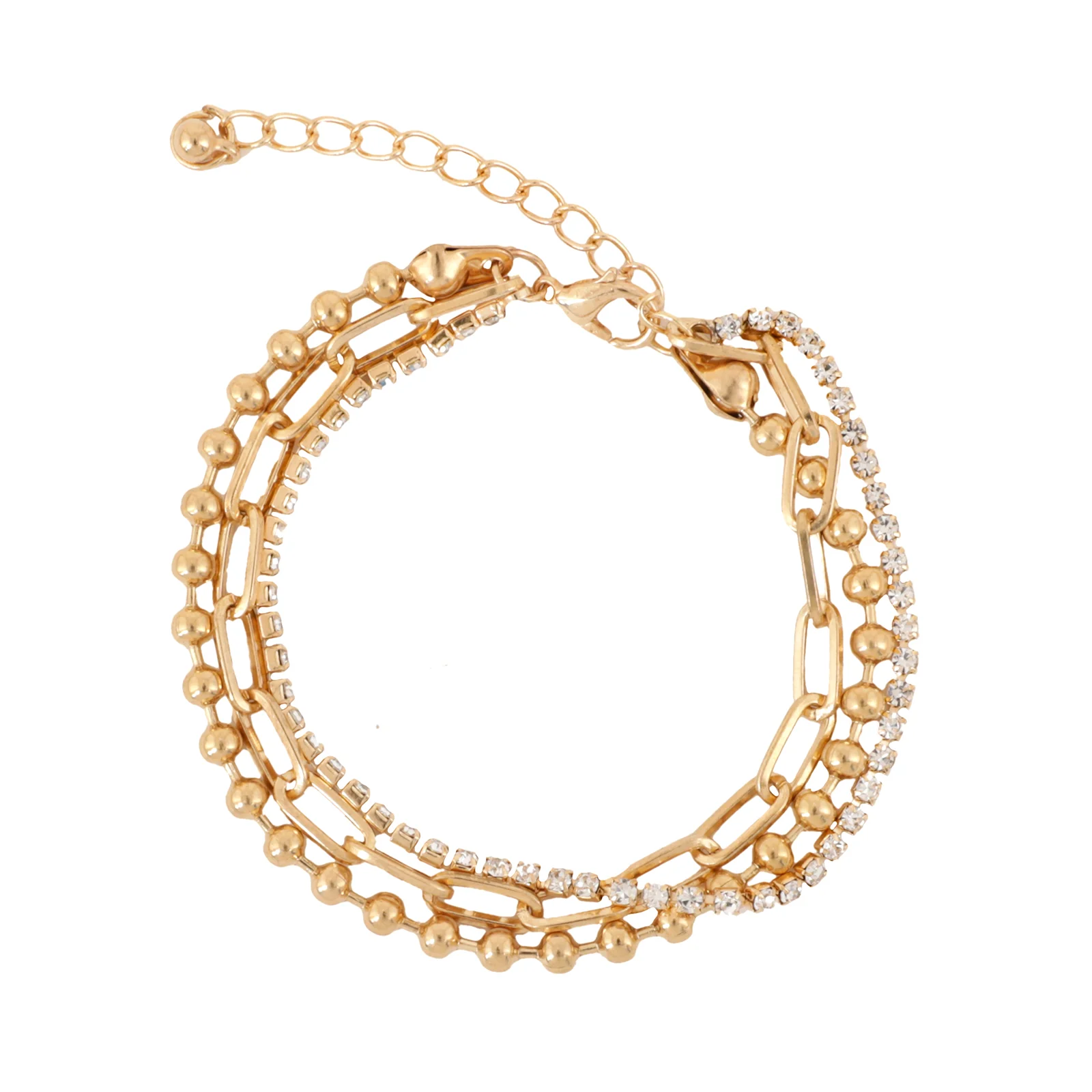 Bewitched Beaded Golden Chain Bracelet - Image 3