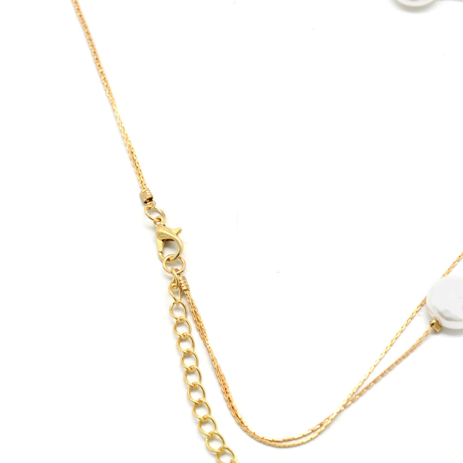 Beady Layered Pearl Necklace - Image 5