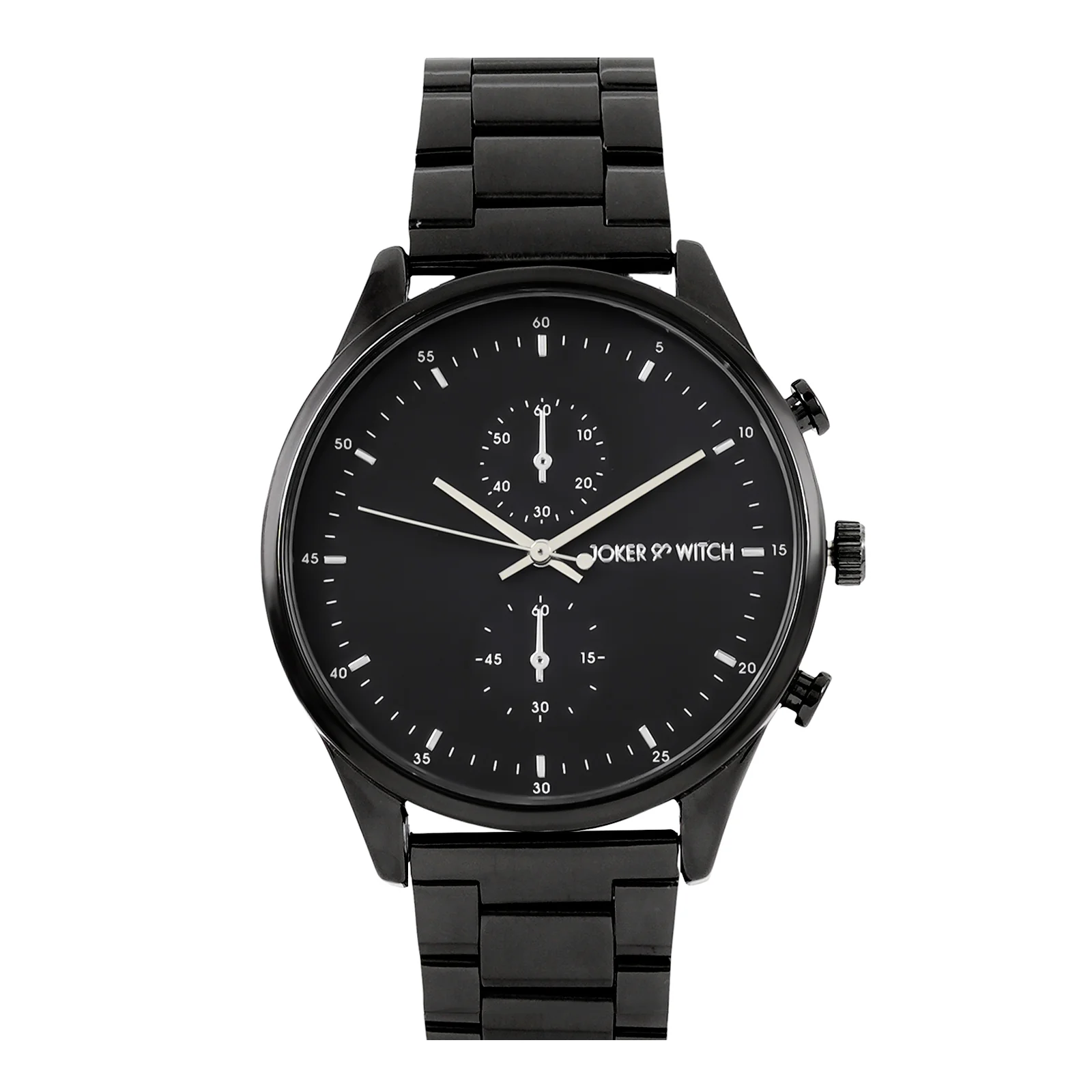 Beetle Black Large Dial Linked Chain Strap Men's Watch - Image 3