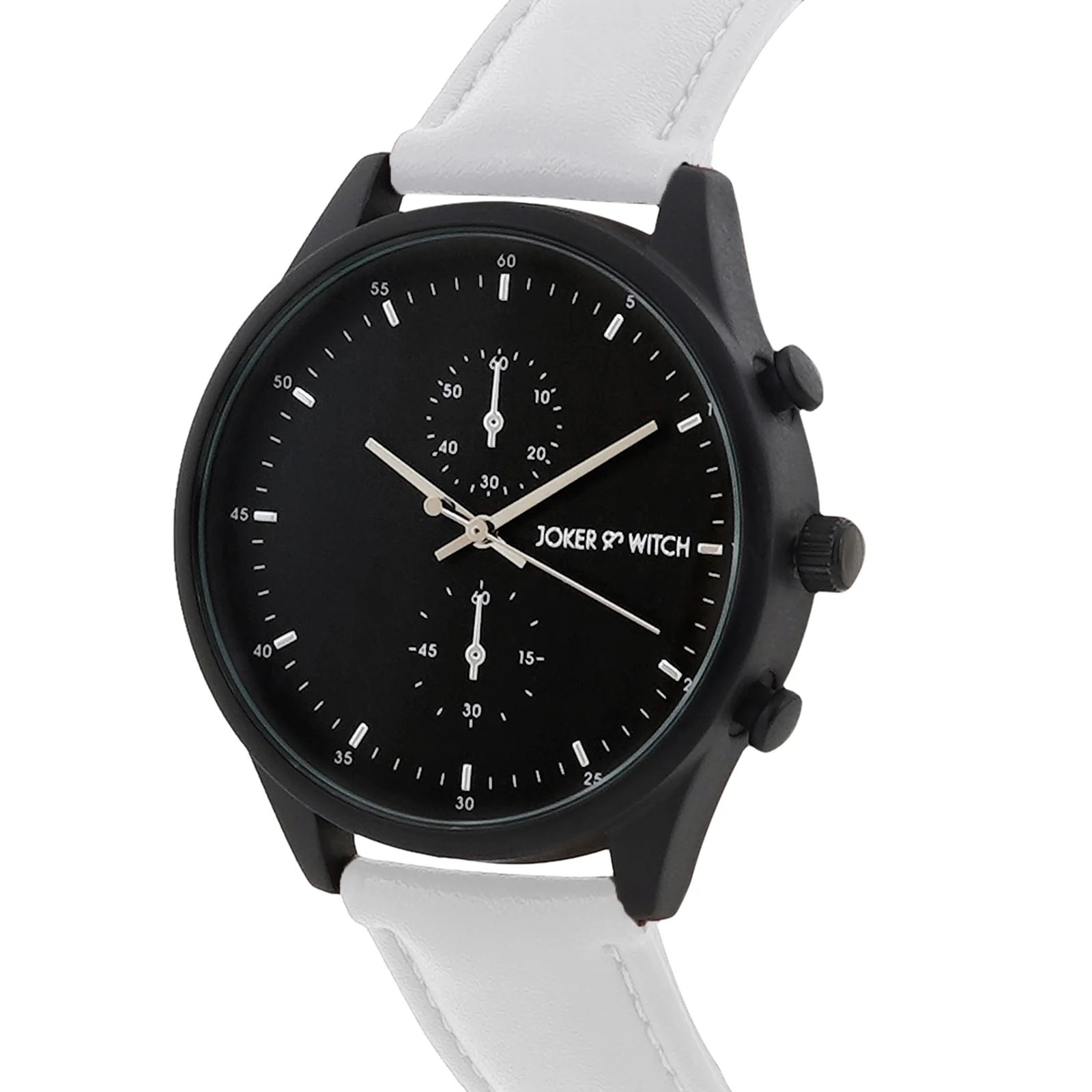 Beetle Black Large Dial Grey PU Strap Men's Watch - Image 6