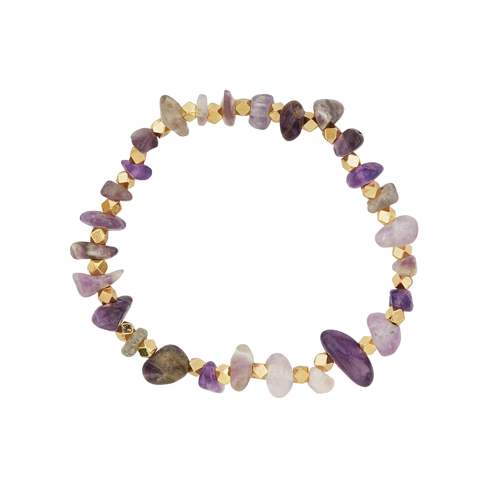Bejewelled Purple Beaded Bracelet - Image 5