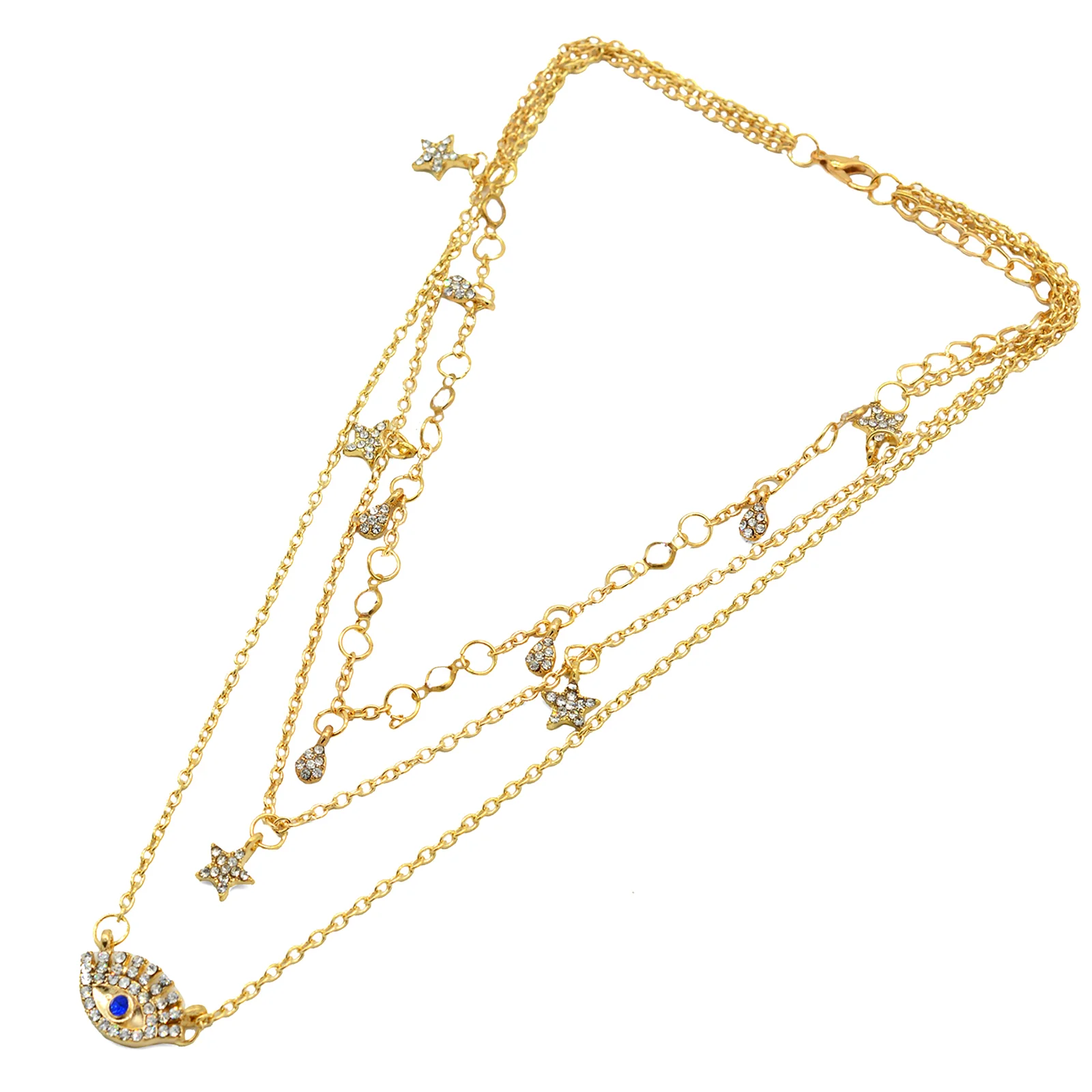 Bella Evil Eye Layered Necklace - Image 6