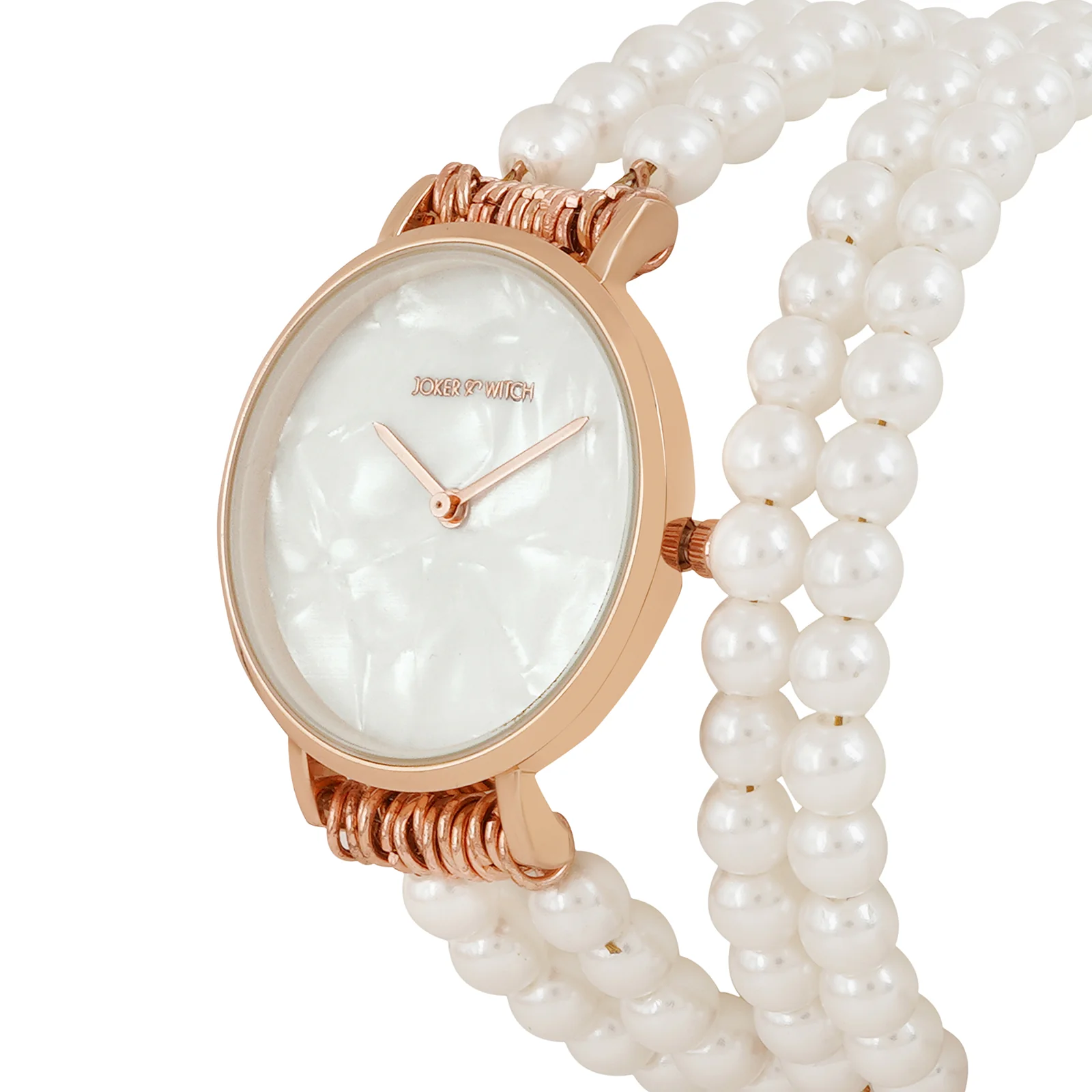 Bellena White Medium Dial Pearl Wrap Around Strap Women's Watch - Image 4