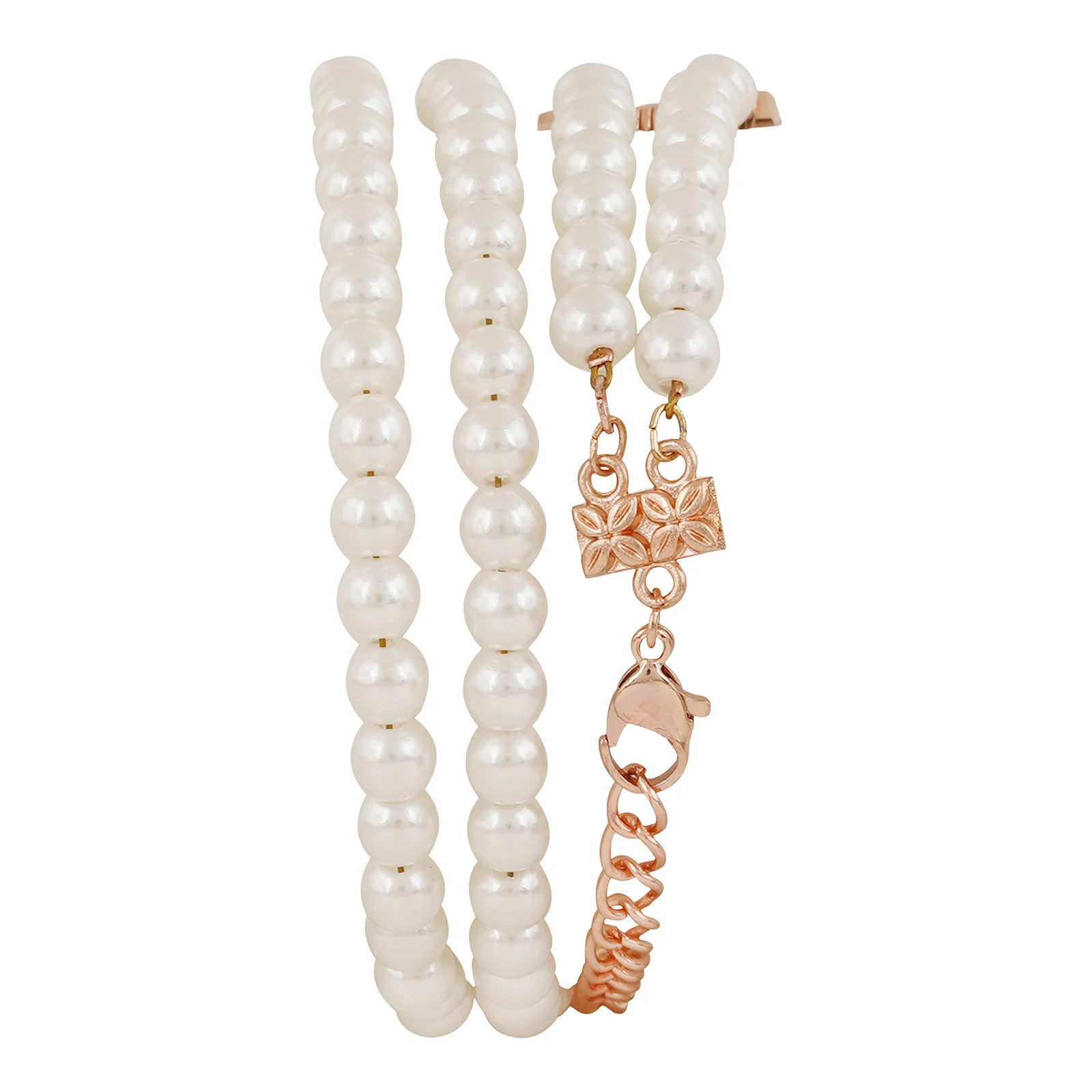 Bellena White Medium Dial Pearl Wrap Around Strap Women's Watch - Image 5