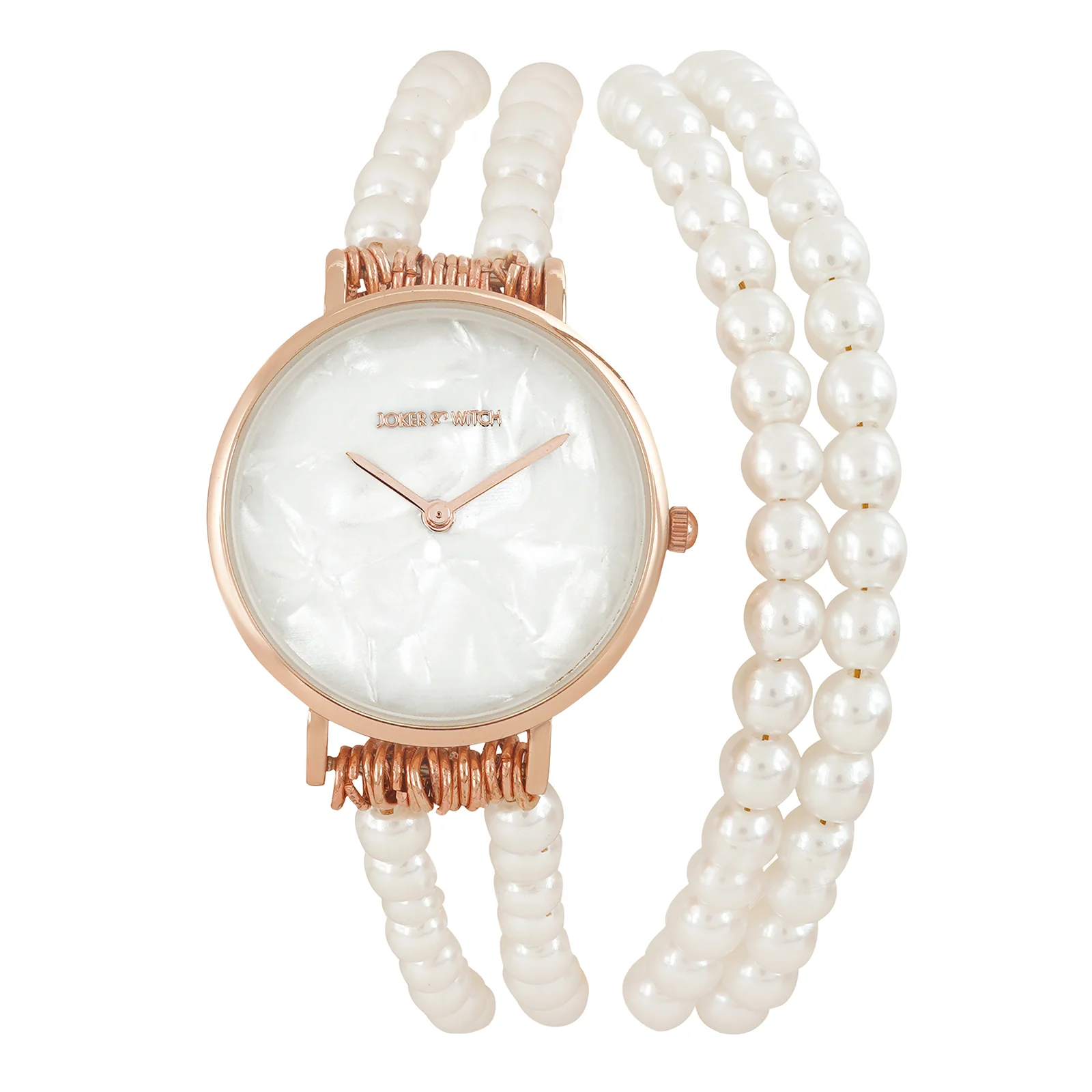Bellena White Medium Dial Pearl Wrap Around Strap Women's Watch - Image 7