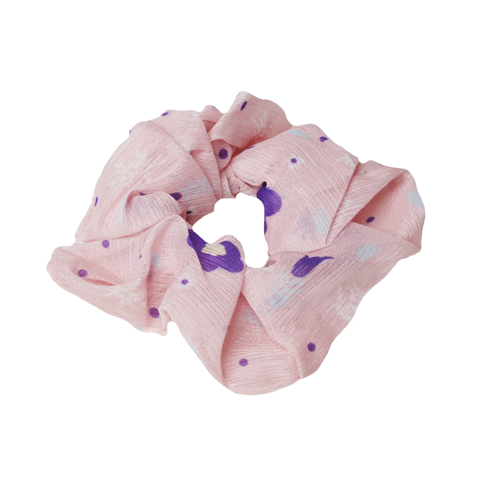 Beso Chiffon Peach Scrunchie - Image 3