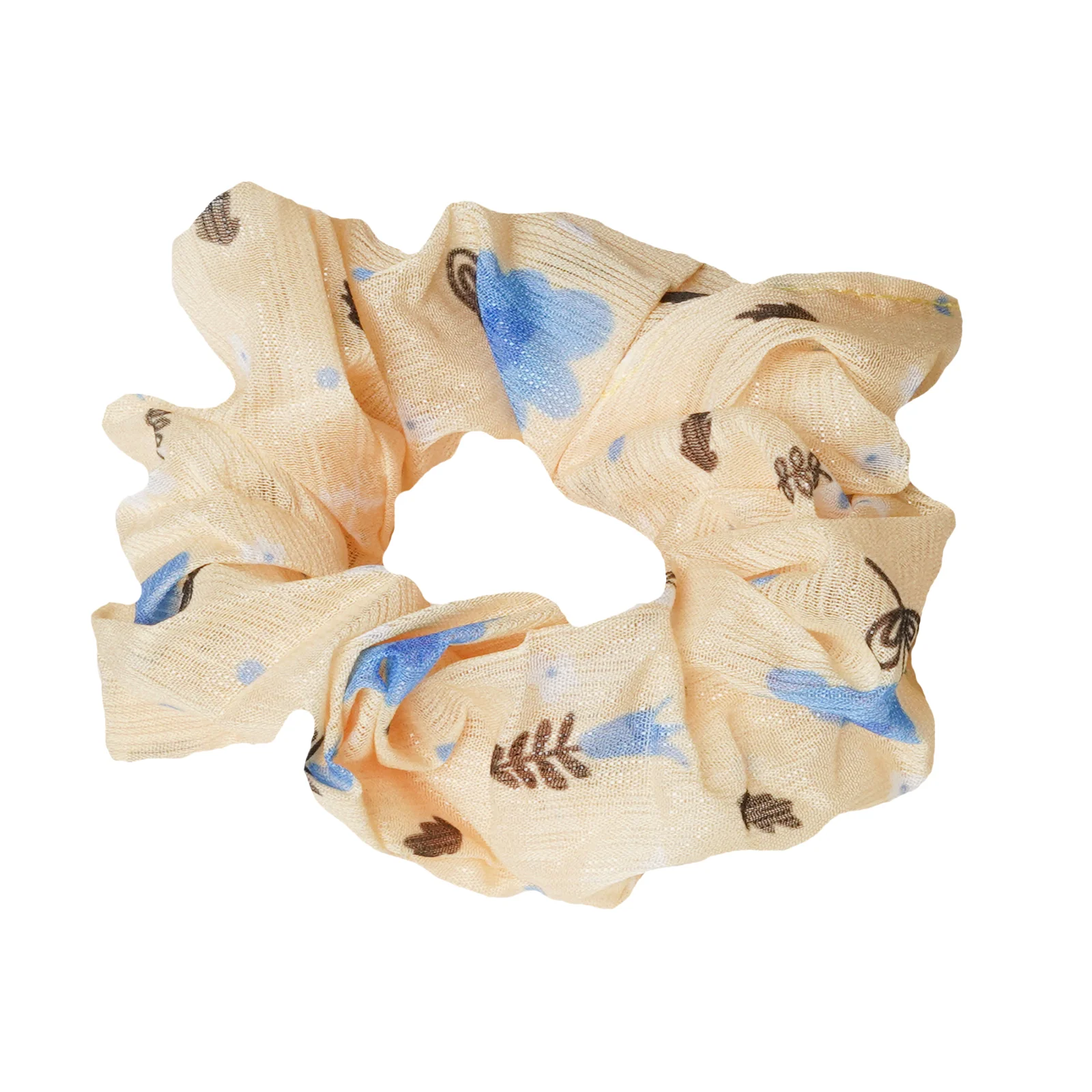Beso Chiffon Yellow Scrunchie - Image 3