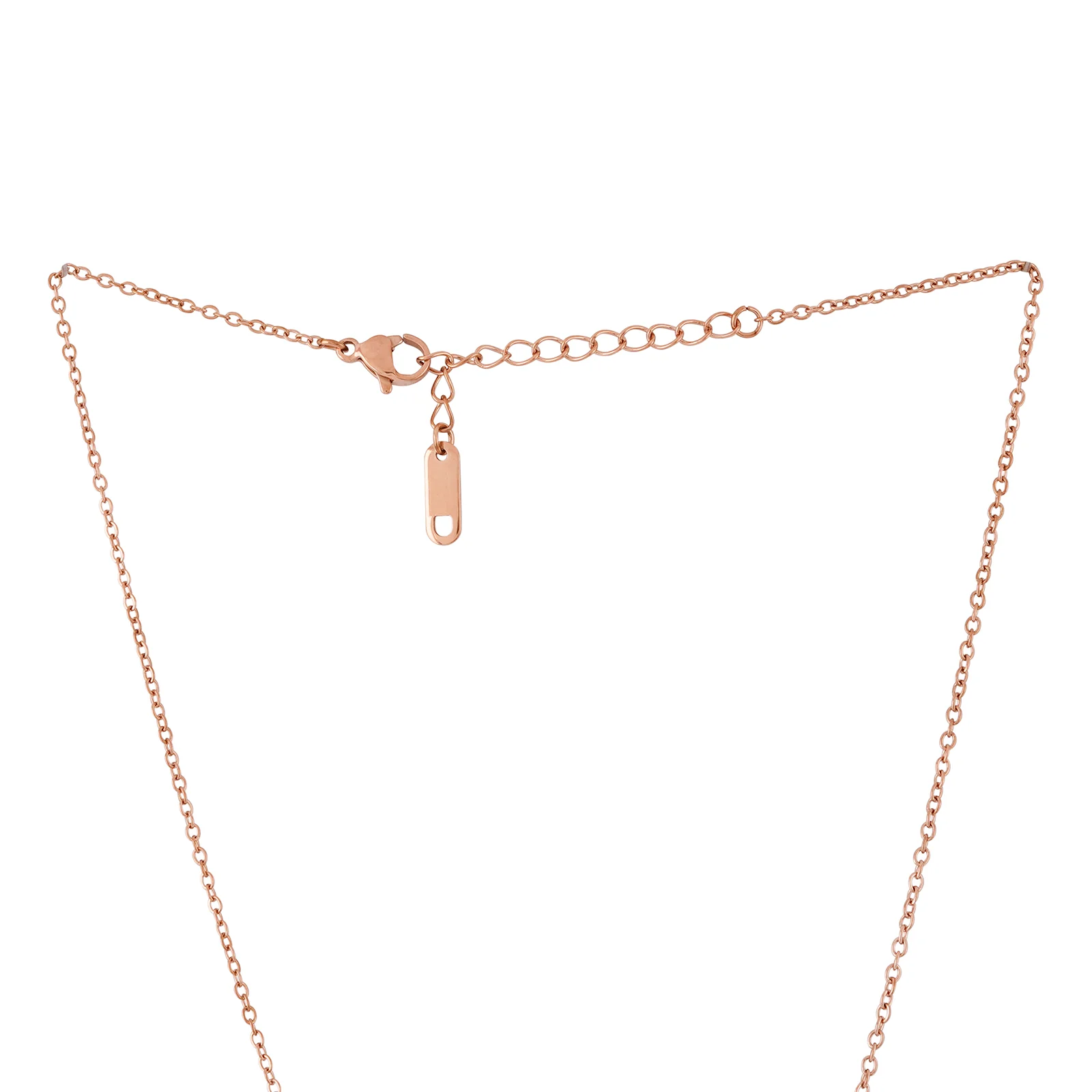 Bewitched Alansa Rosegold Floral Pendant Dainty Necklace - Image 5