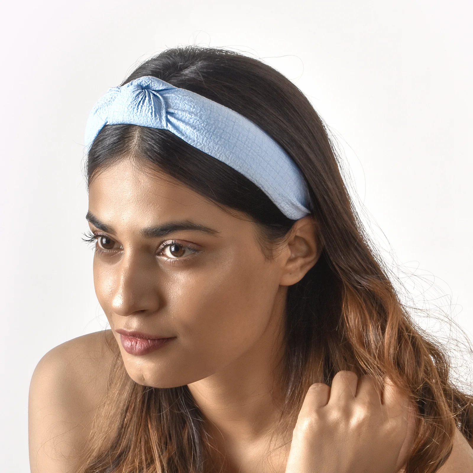 Bewitched Arabella Baby Blue Knotted Hairband - Image 2