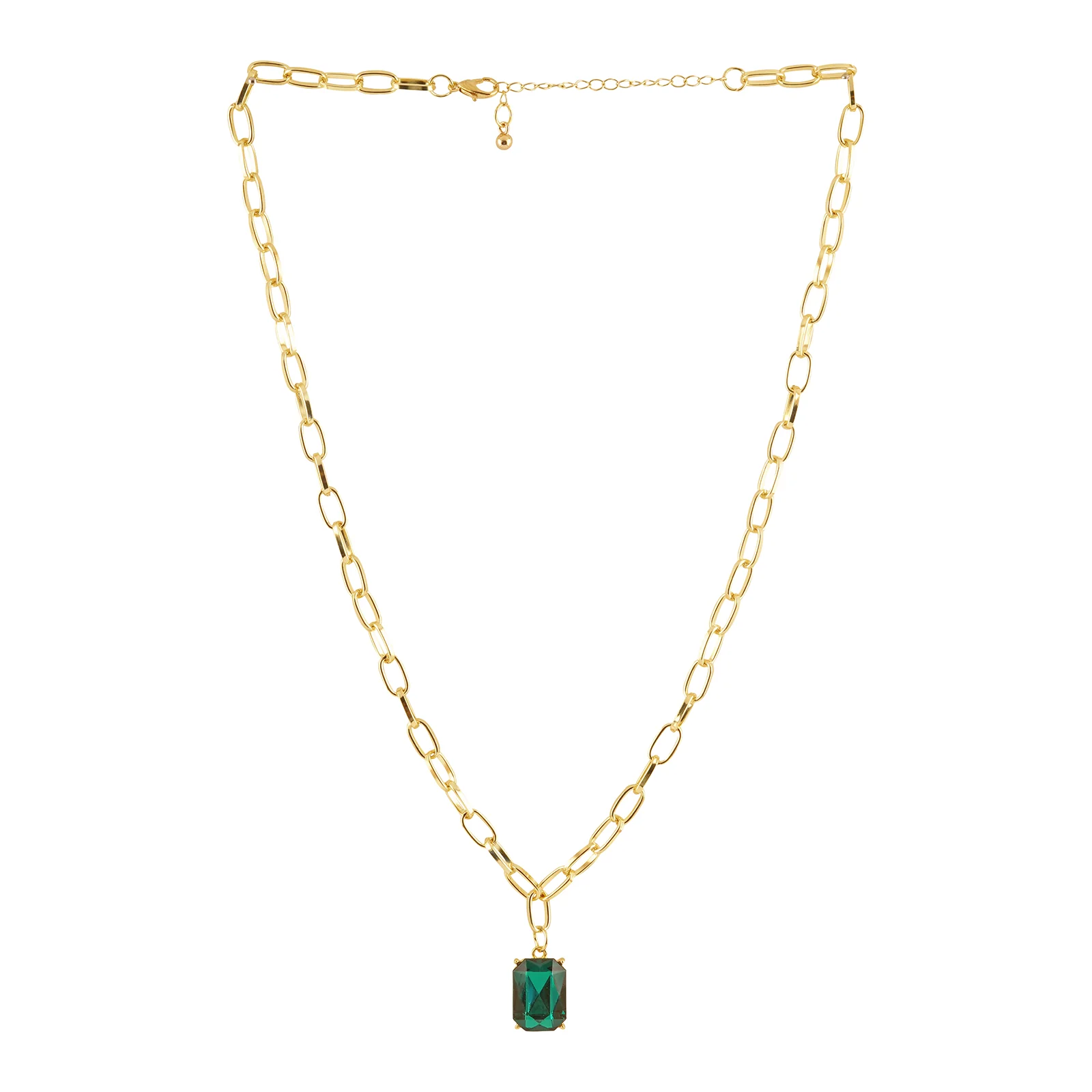 Bewitched Bridget Emerald Green Stone Pendant - Image 4