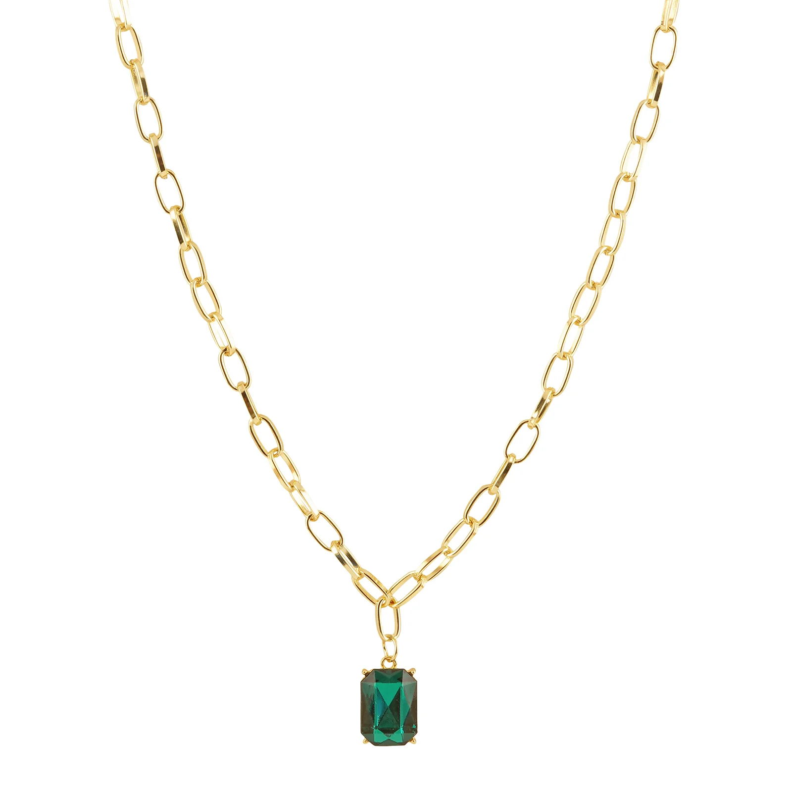 Bewitched Bridget Emerald Green Stone Pendant - Image 5
