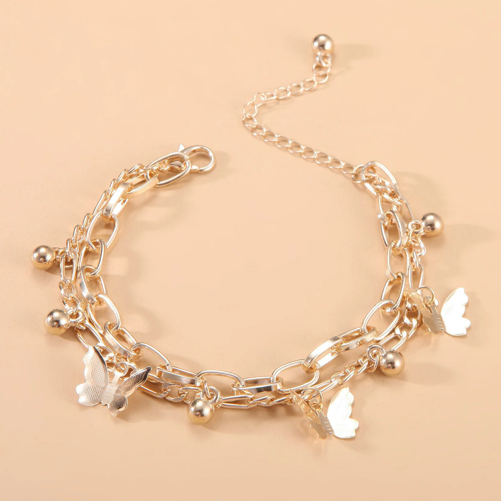 Bewitched Cystine Gold Butterfly Charm Bracelet - Image 3