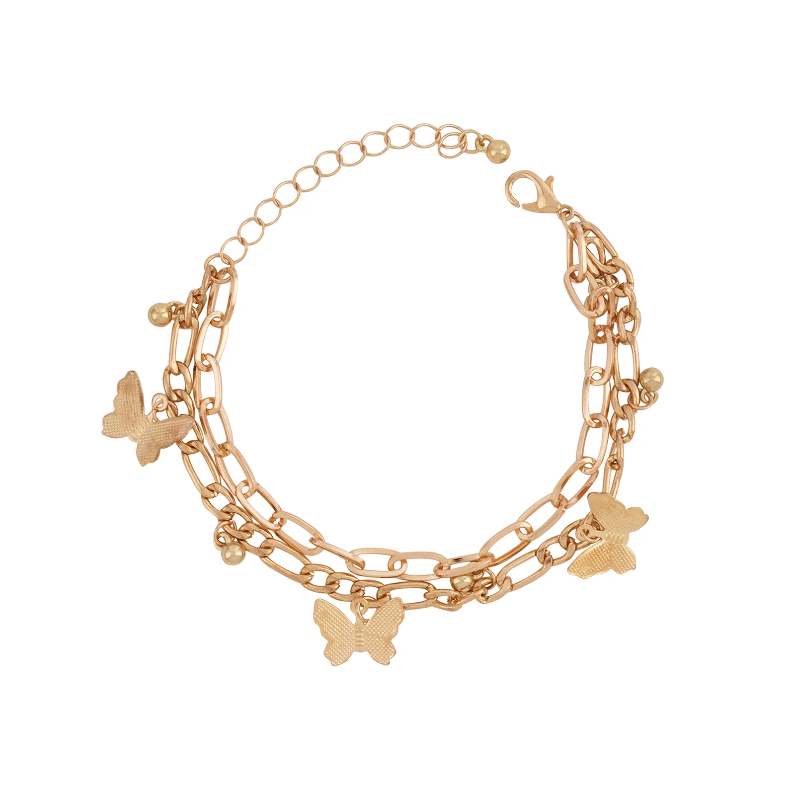 Bewitched Cystine Gold Butterfly Charm Bracelet - Image 4