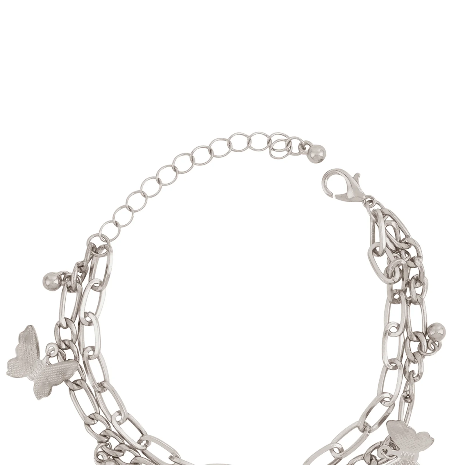 Bewitched Cystine Silver Butterfly Charm Bracelet - Image 5