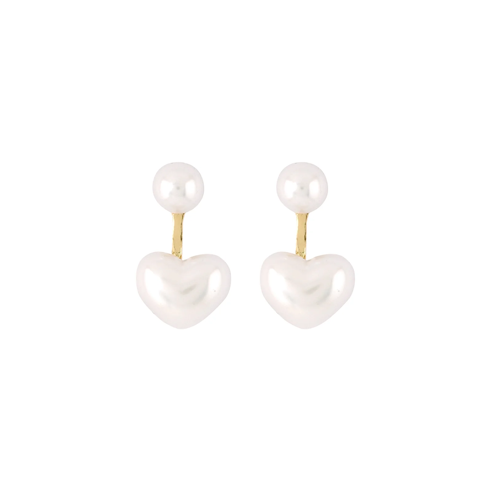 Bewitched Dasie Pearl Heart Drop Earrings - Image 5