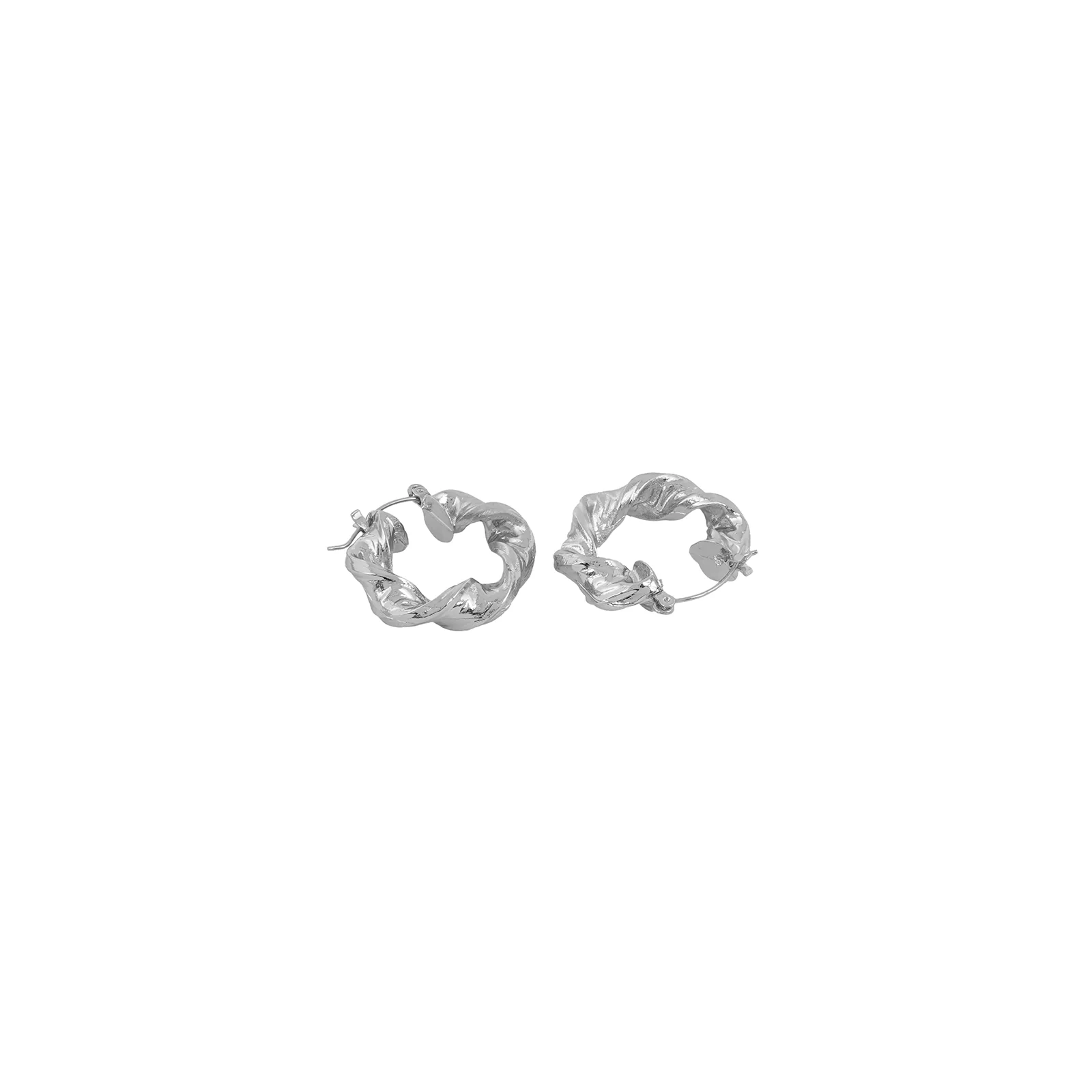 Bewitched Eyra Twirl Silver Hoop - Image 3