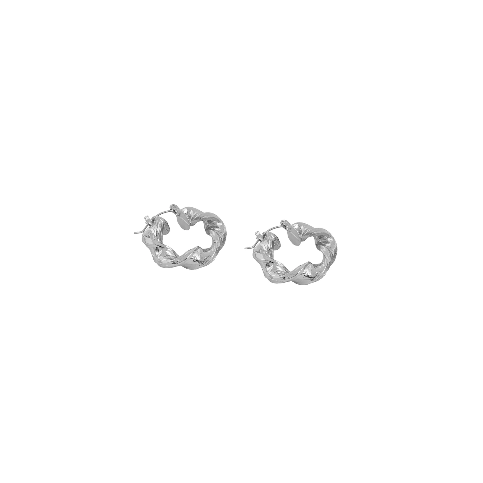 Bewitched Eyra Twirl Silver Hoop - Image 4