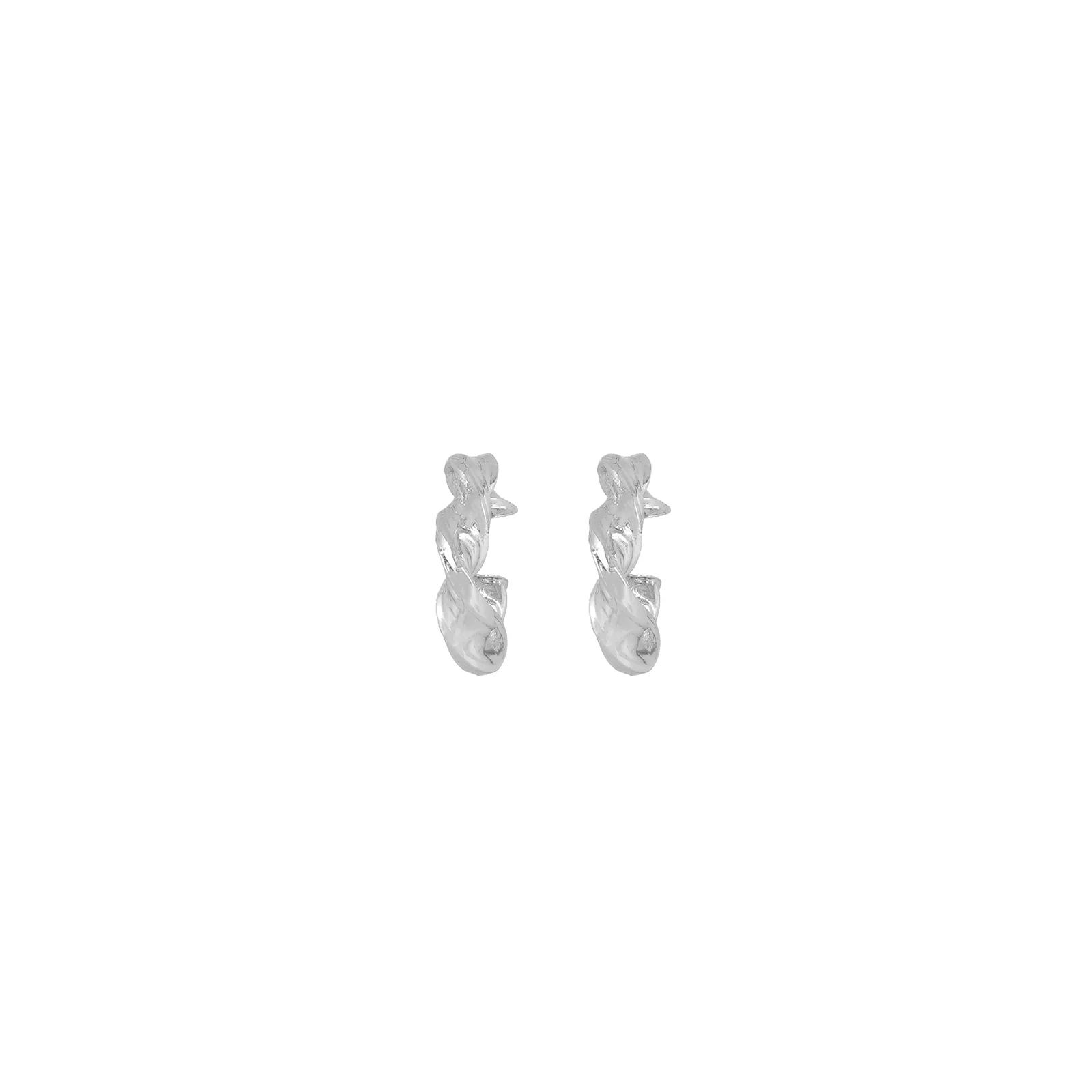 Bewitched Eyra Twirl Silver Hoop - Image 5